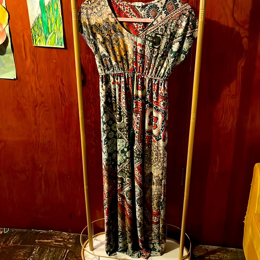 Boho Maxi Dress size petite small